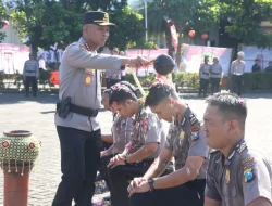 129 Personel Polresta Sidoarjo Naik Pangkat di Hari Bhayangkara ke-79, Wakapolresta Raih Pangkat Kombes