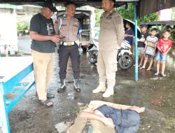 Respon Cepat Polsek Taman Tangani Warga Tergeletak Tanpa Identitas