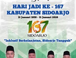 DPRD Kabupaten Sidoarjo Mengucapkan Selamat HARJASDA ke 167