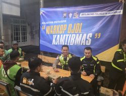 Satlantas Polresta Sidoarjo Gelar Sahur On The Road Bersama Ojol