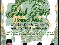 Pimpinan dan Anggota DPRD Kabupaten Sidoarjo Mengucapkan Selamat Hari Raya Idul Fitri 1447 H