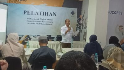 BPC PHRI Sidoarjo Gelar Pelatihan Sertifikasi Laik Hygiene Sanitasi Pelaku Usaha Kuliner