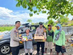 Polsek Taman Salurkan Bibit dan Pupuk untuk Dukung Lahan Jagung