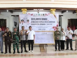 Jelang Pilkades Serentak Sidoarjo, 230 Calon Kades Teken Deklarasi Damai