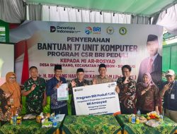 BRI Kanca  Krian Salurkan Bantuan Komputer  Kepada MI Ar-Rosyad Prambon