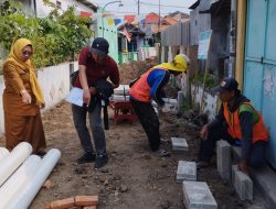 Kelurahan Magersari Lakukan Pengerjaan Proyek Kegiatan Pavingisasi Jalan
