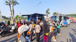 Tidak Hanya Pengamanan, Polresta Sidoarjo Hadirkan Layanan Publik di CFD